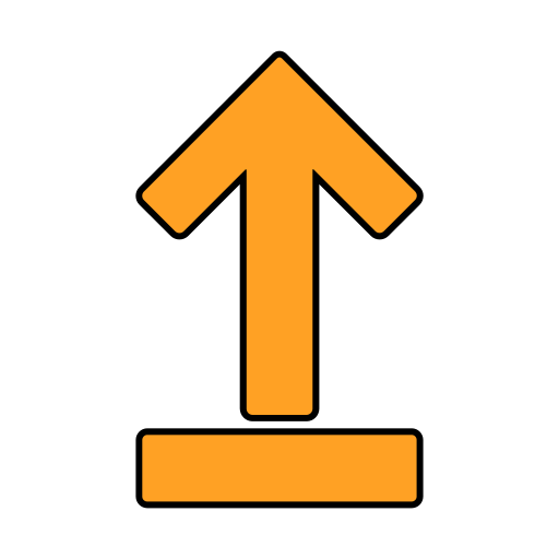 flecha arriba icono gratis