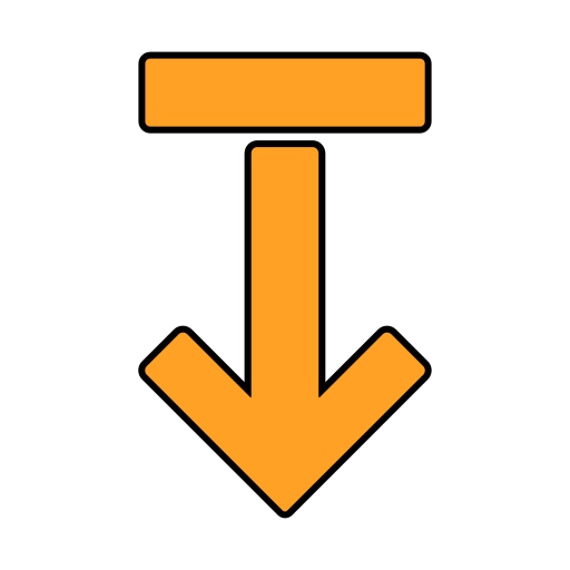 flecha hacia abajo icono gratis