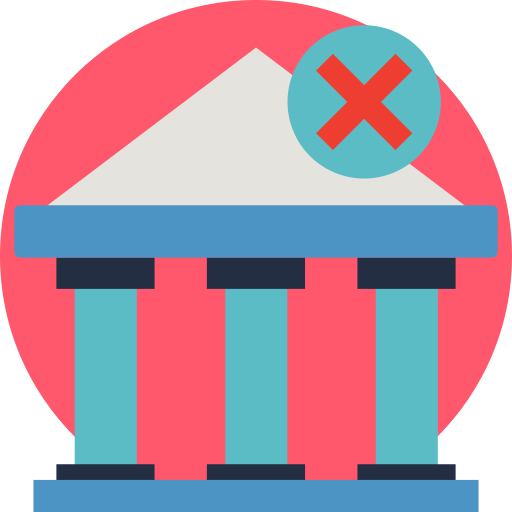 supprimer la banque Icône gratuit