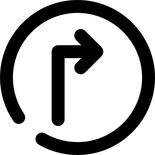 Turn right free icon