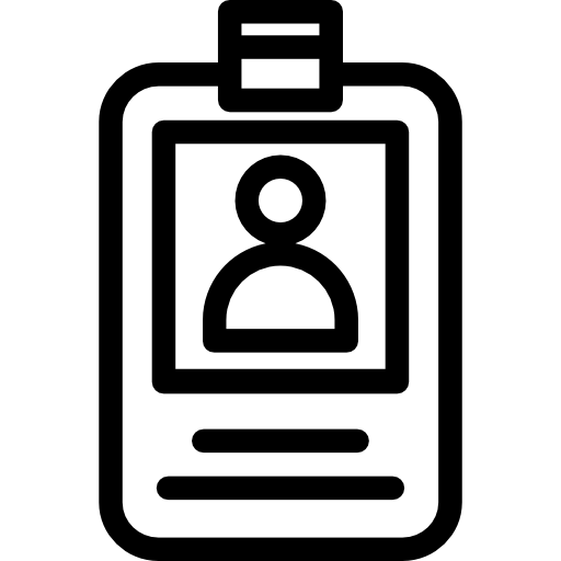 신분증 무료 아이콘