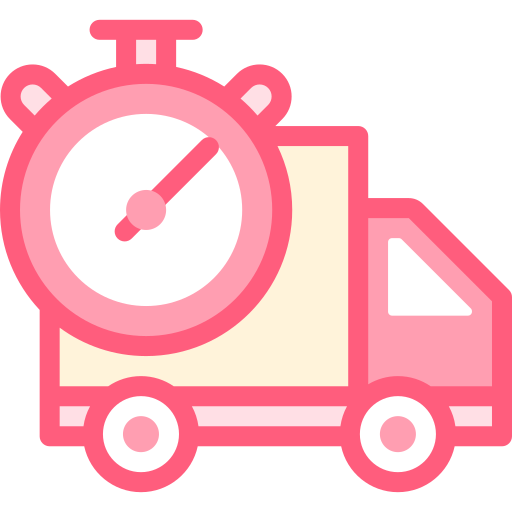 Deep pink free shipping icon - Free deep pink free shipping icons