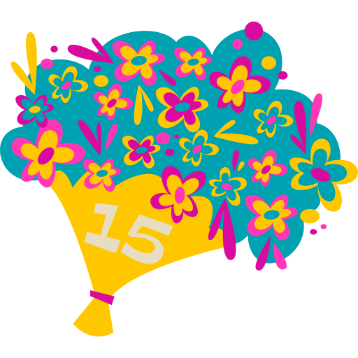 Flower bouquet free sticker