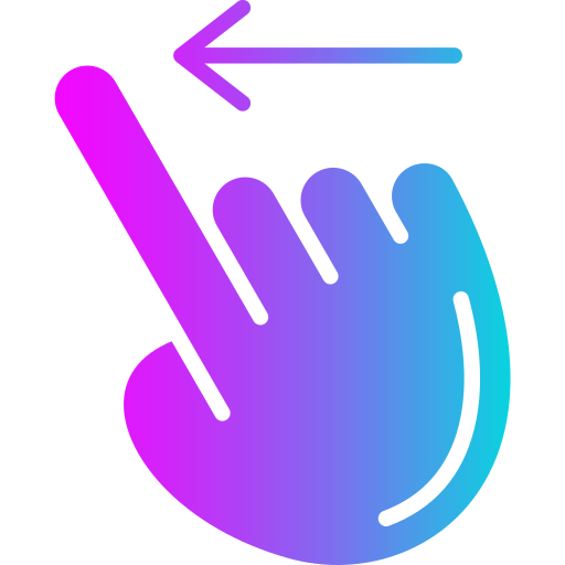 deslizar a la izquierda icono gratis