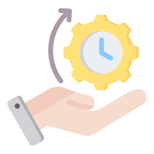 gestión del tiempo icono gratis