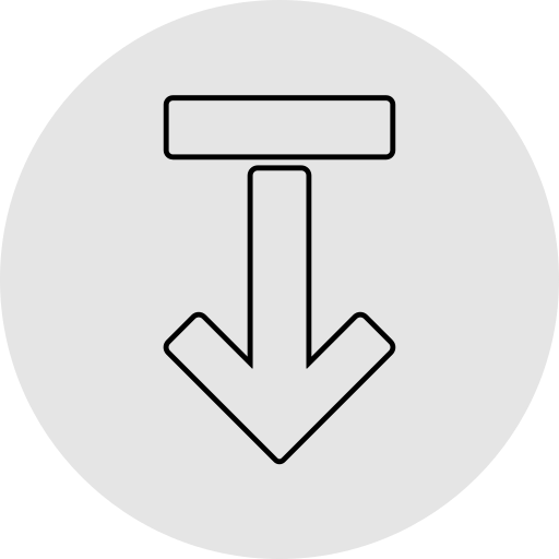 flecha hacia abajo icono gratis