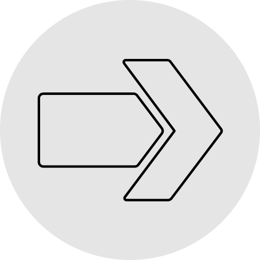 flecha correcta icono gratis