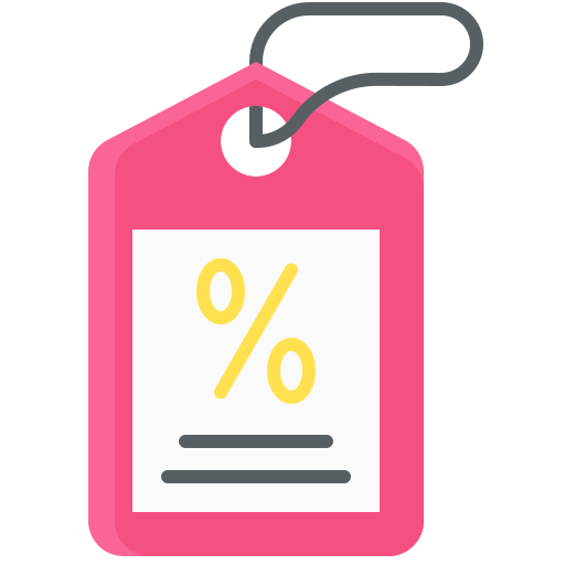 Discount tag free icon