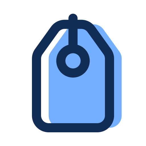 etiqueta icono gratis