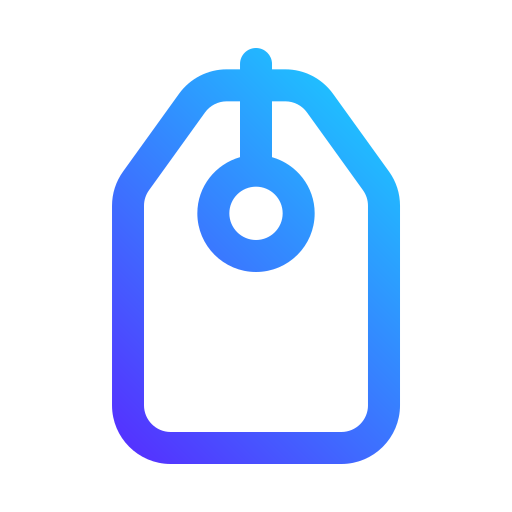 etiqueta icono gratis