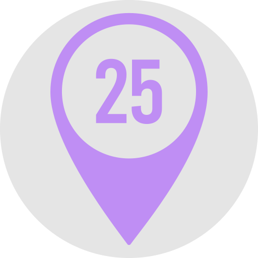25 grátis ícone