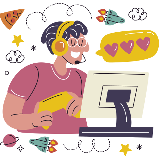 Gamer free sticker