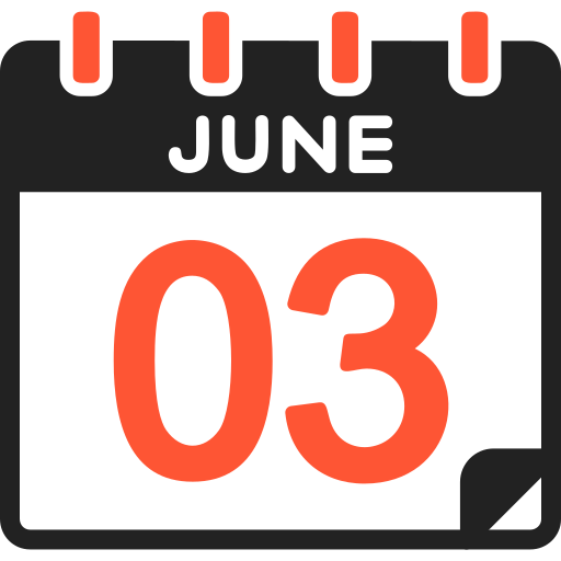 June 3 - Free time and date icons