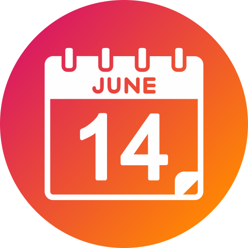 14 de junio icono gratis