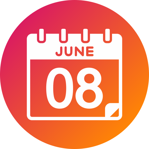 8 de junio icono gratis