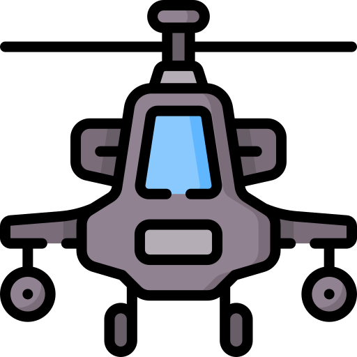 helicóptero apache icono gratis