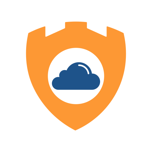 seguridad en la nube icono gratis