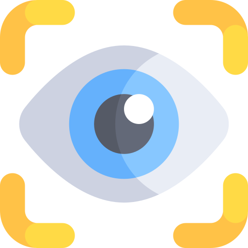 escaneo ocular icono gratis