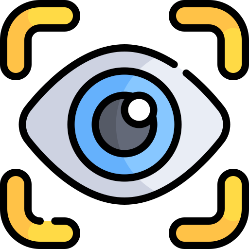 escaneo ocular icono gratis