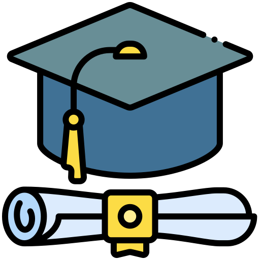 sombrero de graduacion icono gratis