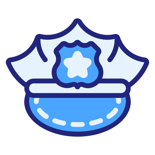 sombrero de policia icono gratis