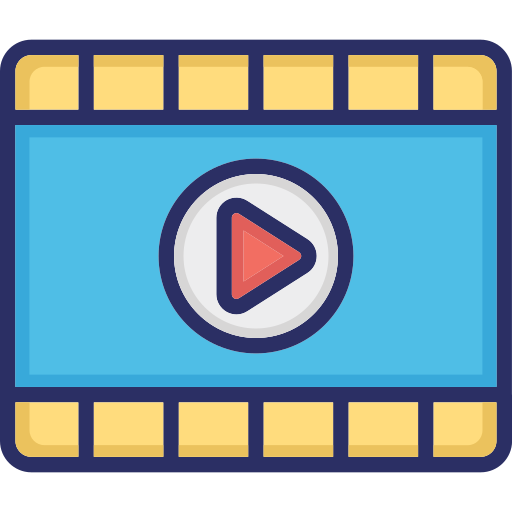 reproductor de video icono gratis