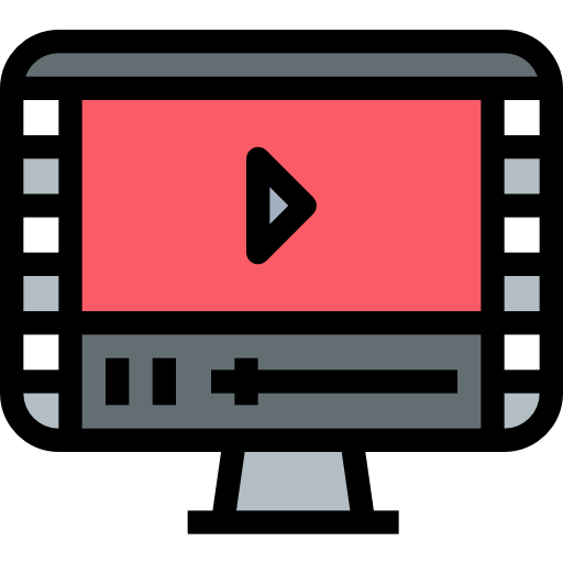 reproductor de video icono gratis