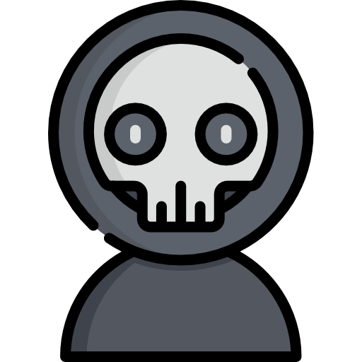 Death Kawaii Lineal color icon