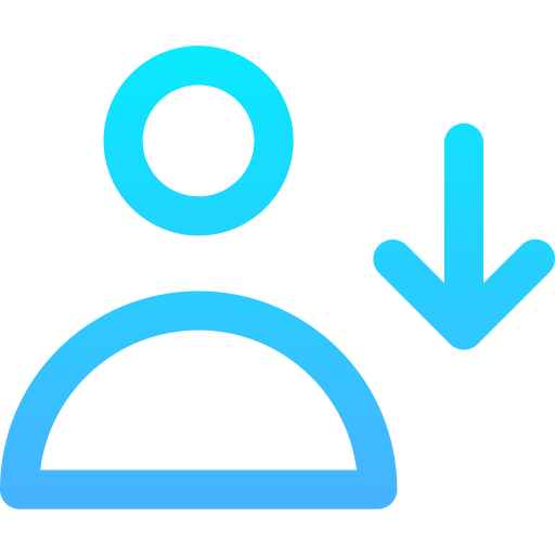 flecha hacia abajo icono gratis