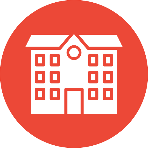 edificio escolar icono gratis