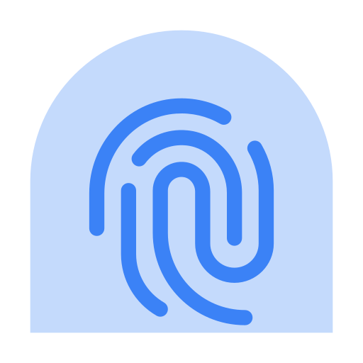 huella dactilar icono gratis