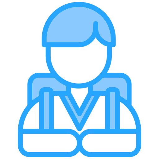 estudiante masculino icono gratis