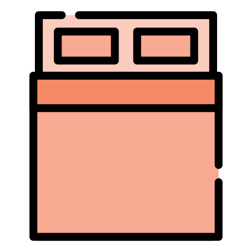 Bed free icon Bed free icon
