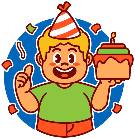 cumpleaños gratis sticker