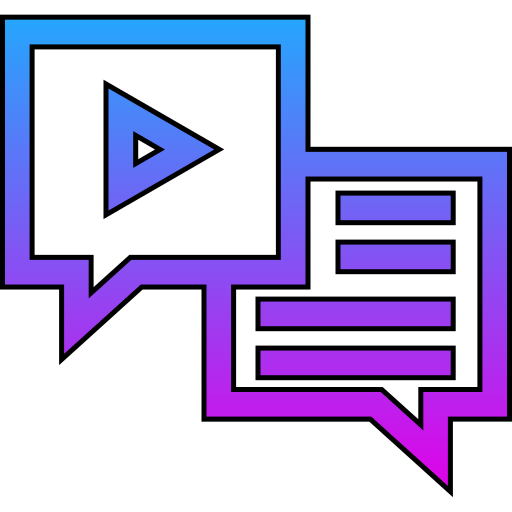 chat de vídeo icono gratis