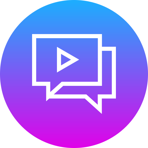 chat de vídeo icono gratis