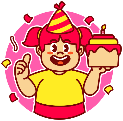 cumpleaños gratis sticker