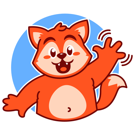 Fox Stickers - Free animals Stickers