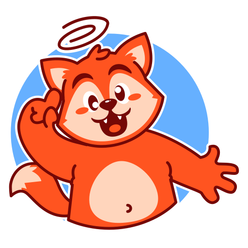 Fox free sticker Fox free sticker