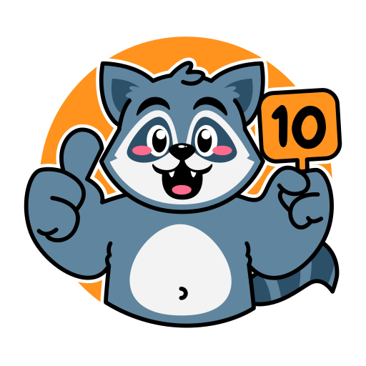 mapache gratis sticker