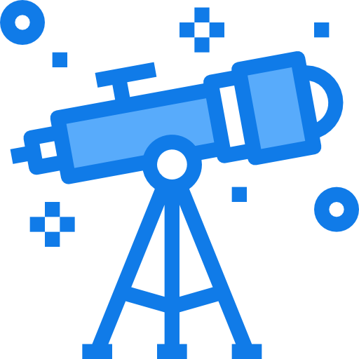 telescopio icono gratis