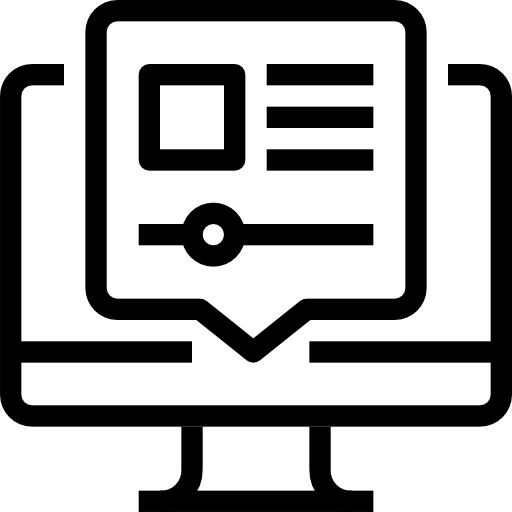 educación en línea icono gratis