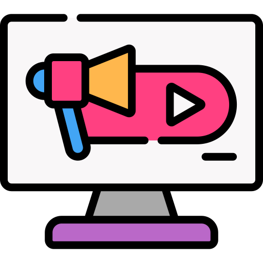 vídeo marketing icono gratis