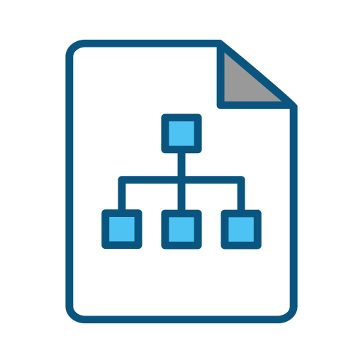 diagrama de flujo icono gratis