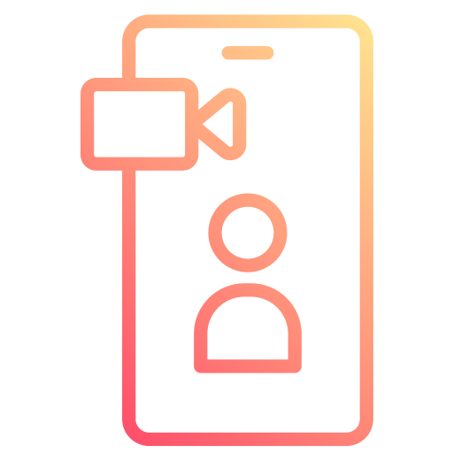 chat de vídeo icono gratis