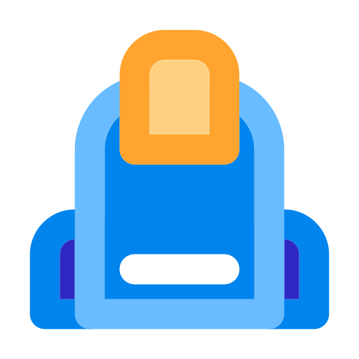 bolsa para la escuela icono gratis