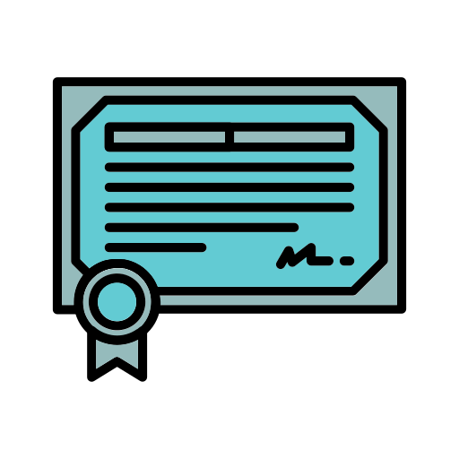 certificado icono gratis