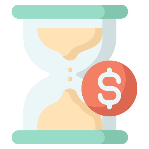 le temps, c'est de l'argent Icône gratuit le temps, c'est de l'argent Icône gratuit