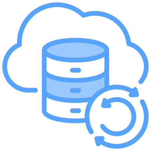 base de datos en la nube icono gratis