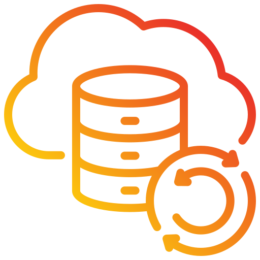 base de datos en la nube icono gratis